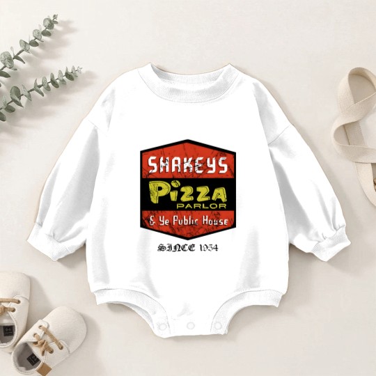 Discover Pizza Baby Romper Sweatshirts, Shakeys (vintage) Essential Baby Romper Sweatshirts, Shakeys Pizza Unisex Heavy Cotton Baby Romper Sweatshirts