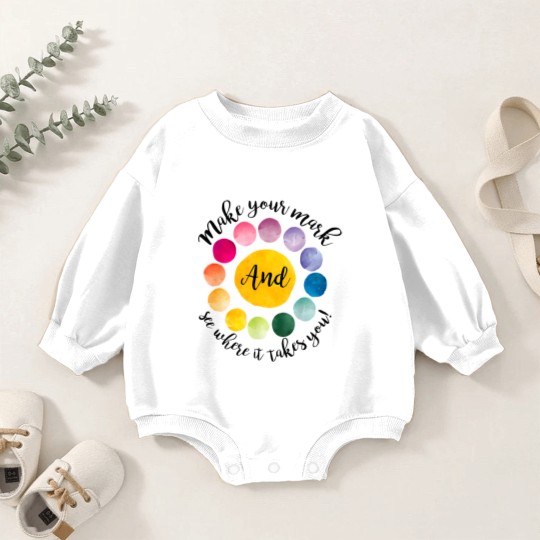 Discover Make Your Mark Happy International Dot Day Baby Romper Sweatshirts