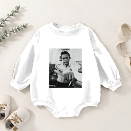 Discover Johnny Cash Retro Baby Romper Sweatshirts