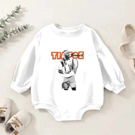 Discover Frances Tiafoe Baby Romper Sweatshirts, Tennis Frances Tiafoe Baby Romper Sweatshirts