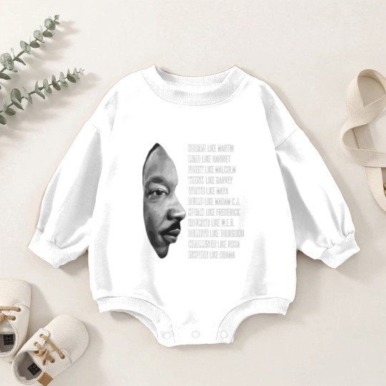 Discover Martine Luther King - MLK Baby Romper Sweatshirts