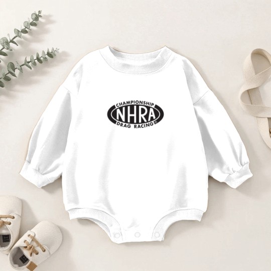 Discover Championship Drag Racing black oval logo Baby Romper Sweatshirts