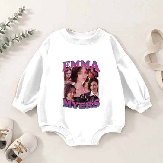 Discover Emma Myers Baby Romper Sweatshirts Vintage Emma Myers Baby Romper Sweatshirts Enid Sinclair Baby Romper Sweatshirts