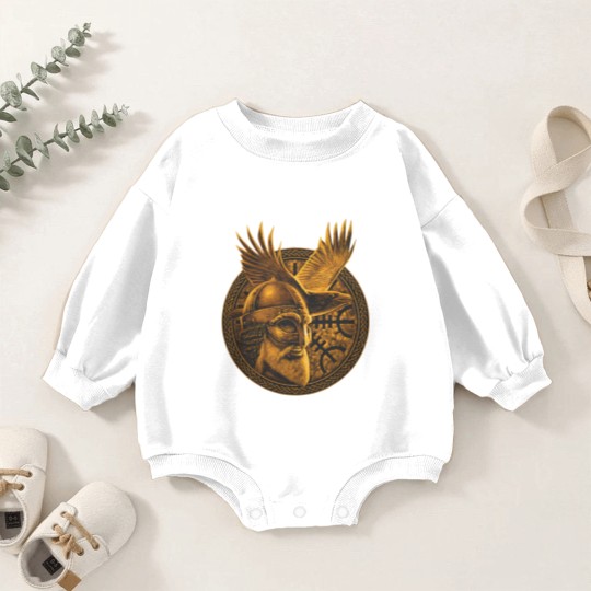 Discover Norse God ODIN & Huginn Raven Men's Baby Romper Sweatshirts