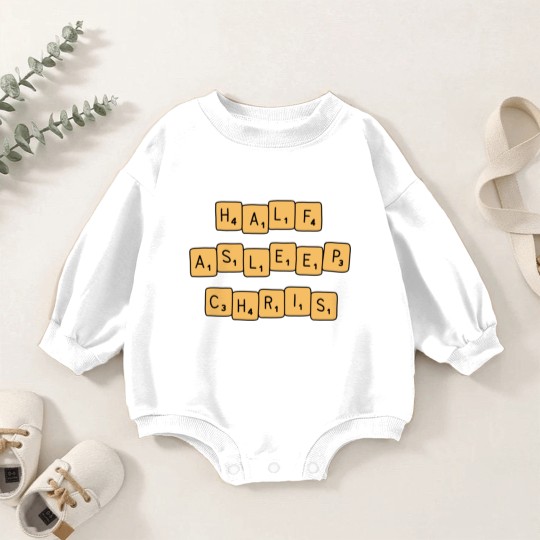 Discover half asleep chris Baby Romper Sweatshirts
