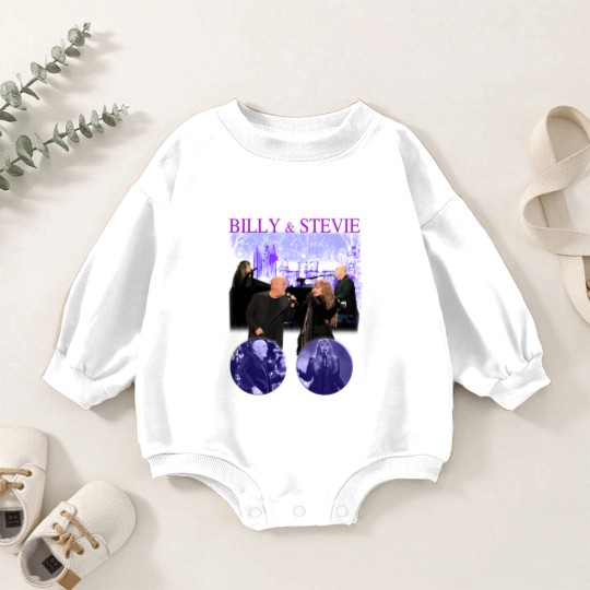 Discover Two Icons One Night Bill Joel and Nick Stevie Tour 2023 Baby Romper Sweatshirts
