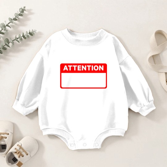 Discover Attention Thank You For Your Attention Baby Romper Sweatshirts