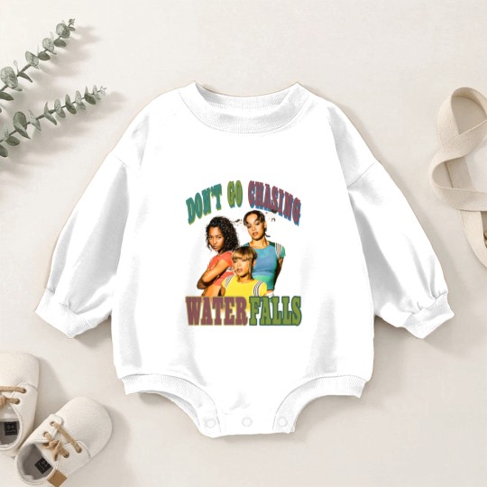 Discover Vintage TLC Baby Romper Sweatshirts | TLC Graphic Baby Romper Sweatshirts | Dont Go Chasing Waterfalls Baby Romper Sweatshirts