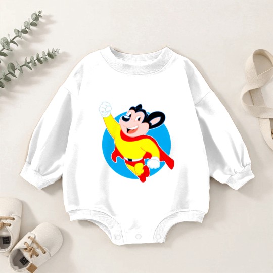 Discover Mighty Mouse - Mighty Mouse - Baby Romper Sweatshirts