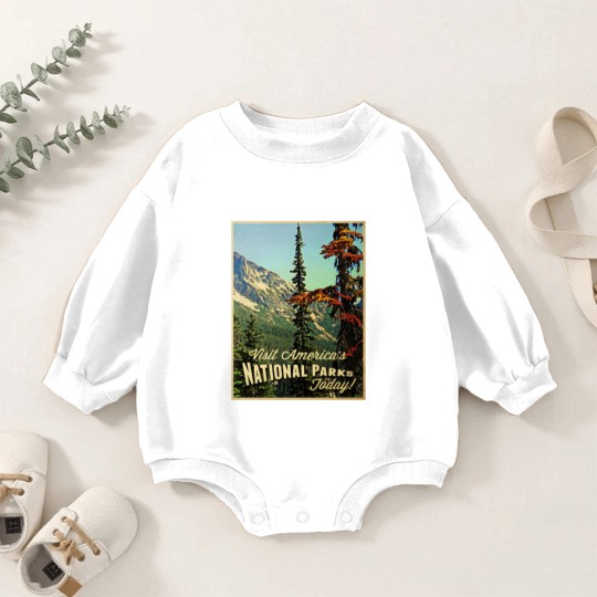 Discover America's National Parks Baby Romper Sweatshirts