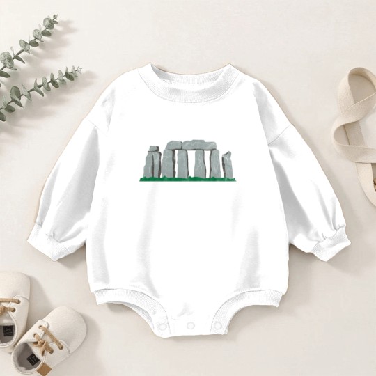 Discover stonehenge gift wiltshire temple sightseeing Baby Romper Sweatshirts