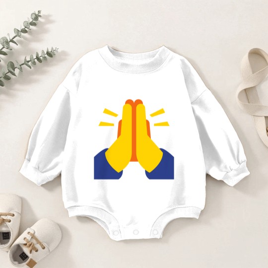 Discover Pray Emojis Baby Romper Sweatshirts