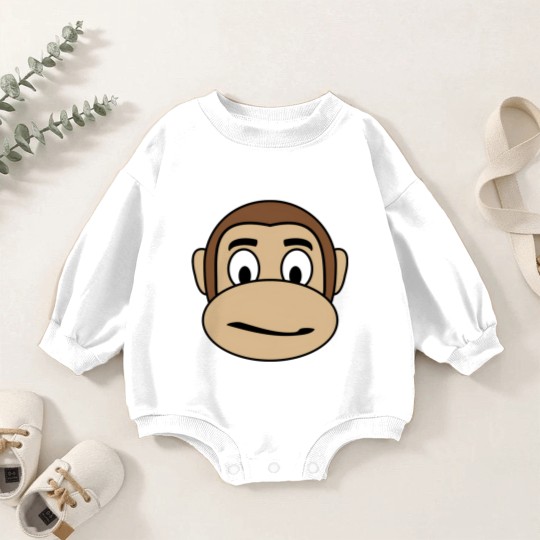 Discover Monkey Emoji - skeptical Baby Romper Sweatshirts