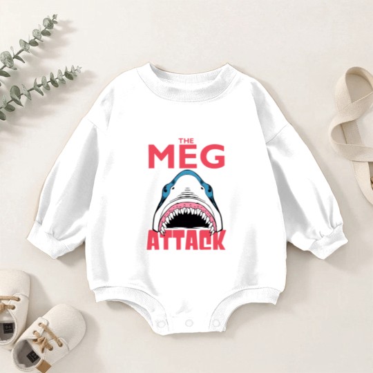 Discover the meg attack shark Baby Romper Sweatshirts Baby Romper Sweatshirts