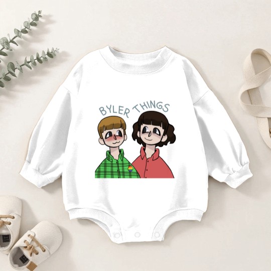Discover Byler Will And Mike Ship Design Baby Romper Sweatshirts