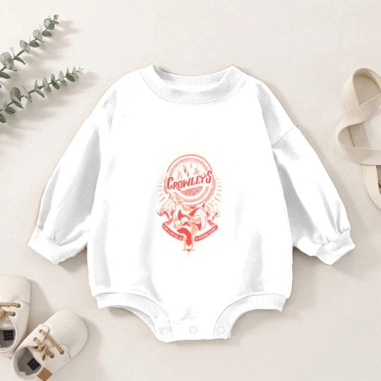 Discover Supernatural Baby Romper Sweatshirts | Crowley Baby Romper Sweatshirts |  Hand Screen Printed Supernatural Baby Romper Sweatshirts