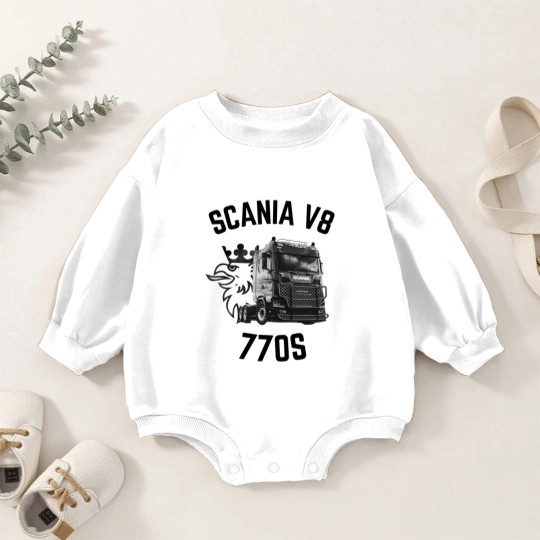 Discover Scania V8 - 770S Baby Romper Sweatshirts