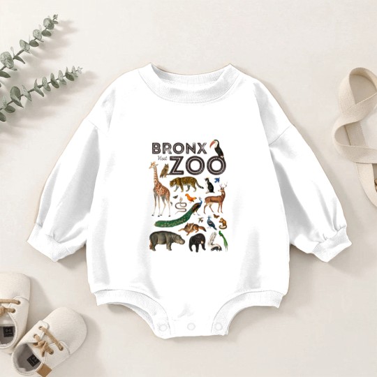 Discover Bronx Zoo Collage Baby Romper Sweatshirts