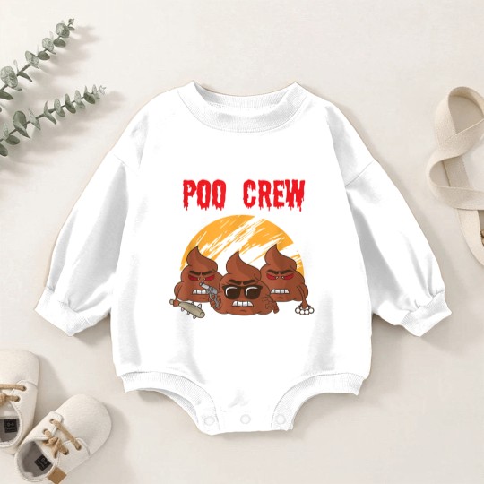 Discover Poop Poo Pile Funny Friends Colleagues Poo Crew Baby Romper Sweatshirts Baby Romper Sweatshirts