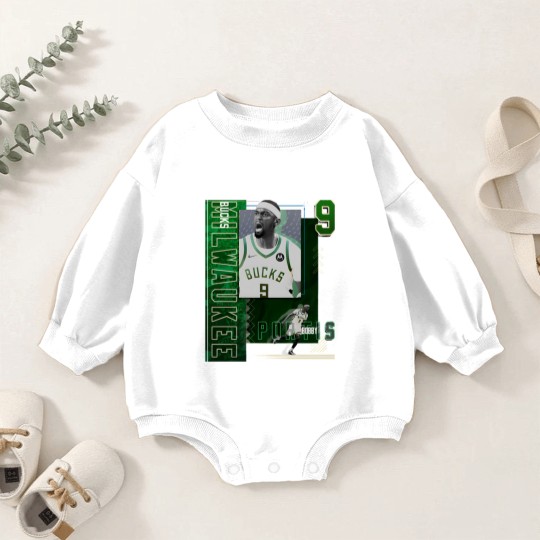 Discover Bobby Portis Basketball Paper Poster Bucks 2 - Bobby Portis - Baby Romper Sweatshirts