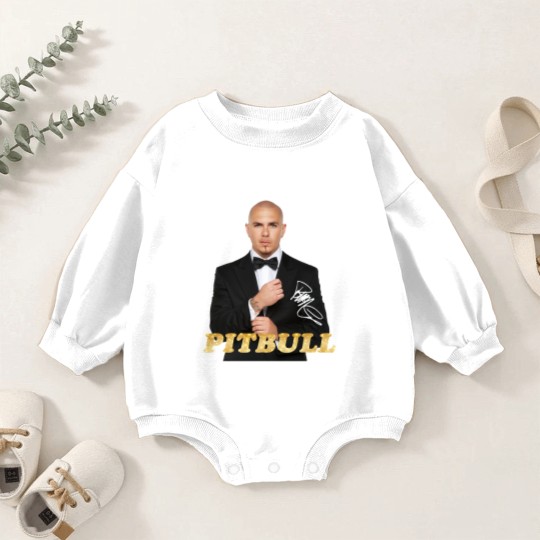 Discover Pitbull Rapper 2023 with Signature Baby Romper Sweatshirts