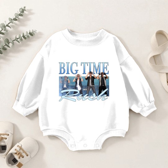 Discover Big Time Rush Retro Vintage Baby Romper Sweatshirts, Big Time Rush Baby Romper Sweatshirts