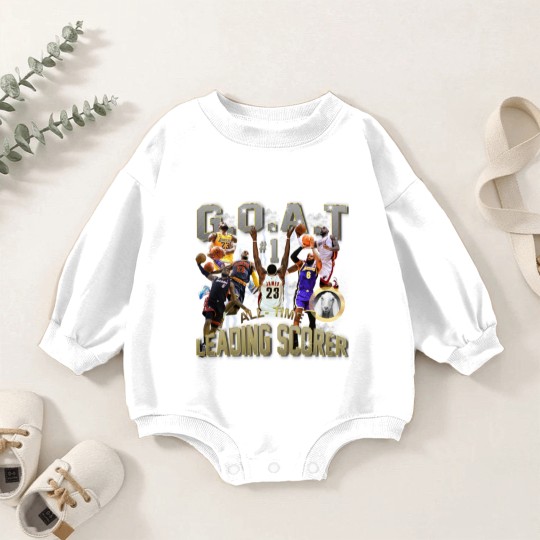 Discover lebron james #1 all-time leading scorer vintage style 90's bootleg Baby Romper Sweatshirts