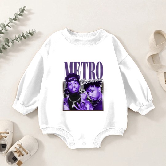 Discover RETRO METRO BOOMIN Vintage Baby Romper Sweatshirts, Metro Boomin Hip-Hop/Rap