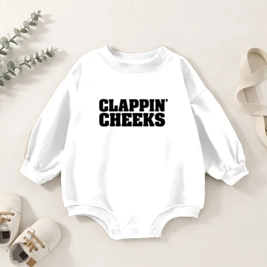 Discover CLAPPIN CHEEKS Baby Romper Sweatshirts