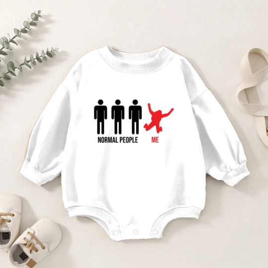Discover Normal People Me Skydiver Skydive Funny Parachute Baby Romper Sweatshirts