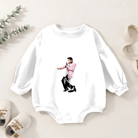 Discover Elvis Baby Romper Sweatshirts, Elvis Presley, King Of Rock N Roll Graphic Baby Romper Sweatshirts, Elvis Dance Baby Romper Sweatshirts