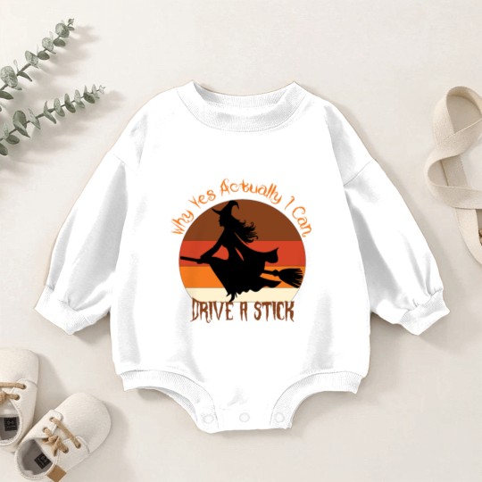 Discover Why Yes Actually I Can Drive A Stick retro vintage Baby Romper Sweatshirts