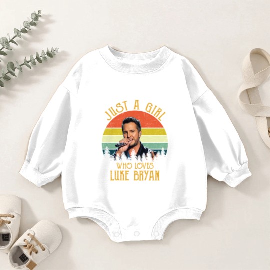 Discover Just A Girl Who Loves Luke Bryan Racerback Baby Romper Sweatshirts