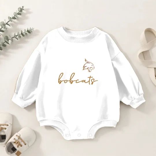 Discover Texas State Bobcats - Texas State bobcats Baby Romper Sweatshirts  - Bobcats Baby Romper Sweatshirts - Texas Bobcats  - Eat Em up bobcats Baby Romper Sweatshirts - TXST bobcats