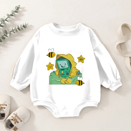 Discover Bimo _Beemo Cartoon - Adventure Time - Baby Romper Sweatshirts