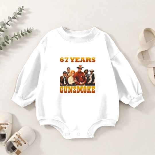 Discover Gunsmoke 68th Anniversary 1955-2023 Signatures Baby Romper Sweatshirts