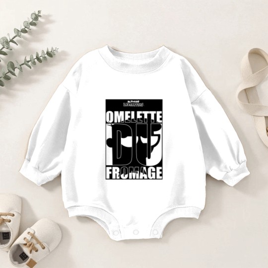 Discover OMELETTE DU FROMAGE Dexters Laboratory ™ Quote Baby Romper Sweatshirts