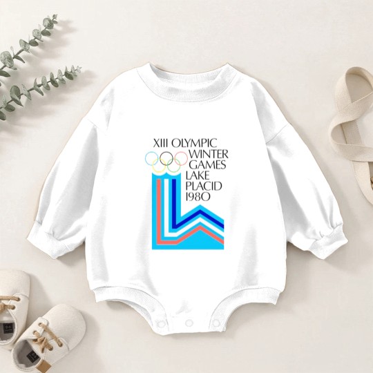 Discover Lake Placid 1980 Winter Olympics Baby Romper Sweatshirts