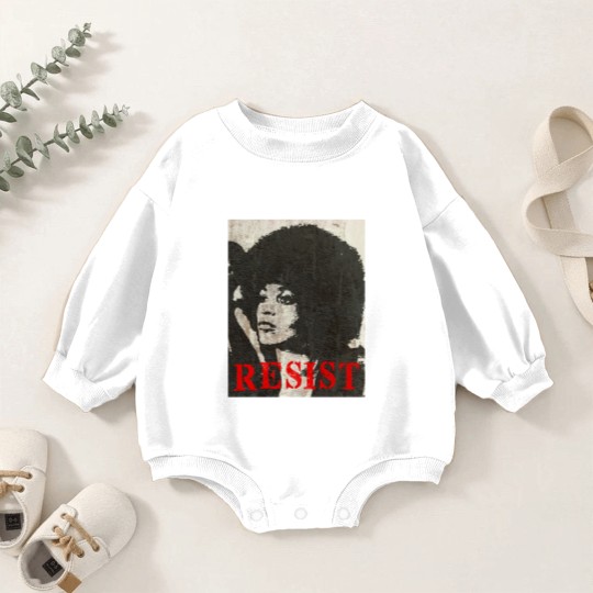 Discover Angela Davis Resist - Angela Davis - Baby Romper Sweatshirts