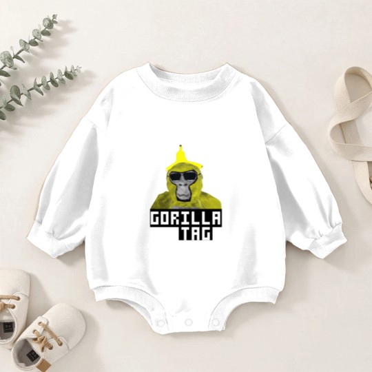 Discover Gorilla Tag Monkey Banana Peel Gorilla Monke Gorilla Tag PFP Maker png Baby Romper Sweatshirts