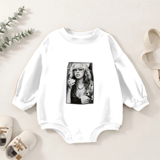Discover Stevie Nicks Black Vintage Vintage Baby Romper Sweatshirts,
