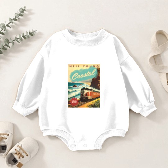 Discover Neil Young Coastal 2023 Tour Baby Romper Sweatshirts, Neil Young Baby Romper Sweatshirts, Neil Young Tour Poster Baby Romper Sweatshirts