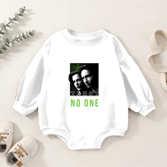 Discover The X-Files Mulder Scully Trust No One Baby Romper Sweatshirts