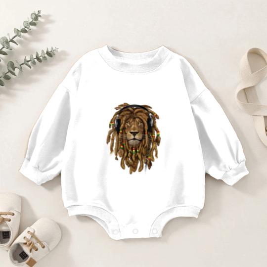 Discover Rasta Reggae Lion Music Art for Rastafari Lover Baby Romper Sweatshirts