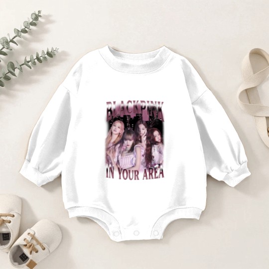 Discover Blackpink Kpop Baby Romper Sweatshirts, Blackpink 90s Retro Bootleg Baby Romper Sweatshirts