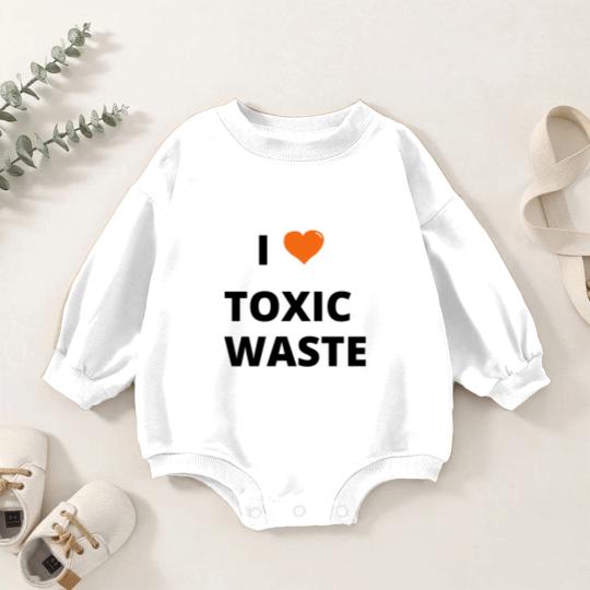 Discover i heart toxic wast Baby Romper Sweatshirts