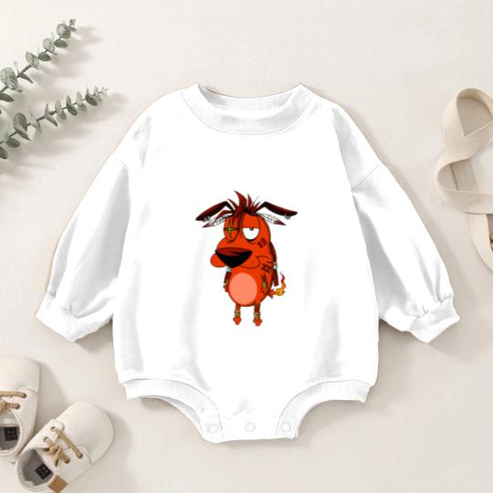 Discover Courage the Red XIII - Courage The Cowardly Dog - Baby Romper Sweatshirts