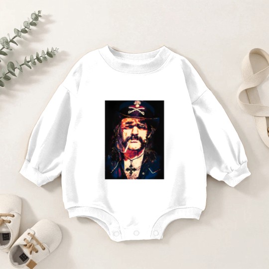 Discover Lemmy Kilmister! Art | Essential Baby Romper Sweatshirts