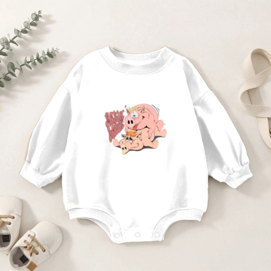 Discover Makin Bacon Relaxed Fit Baby Romper Sweatshirts