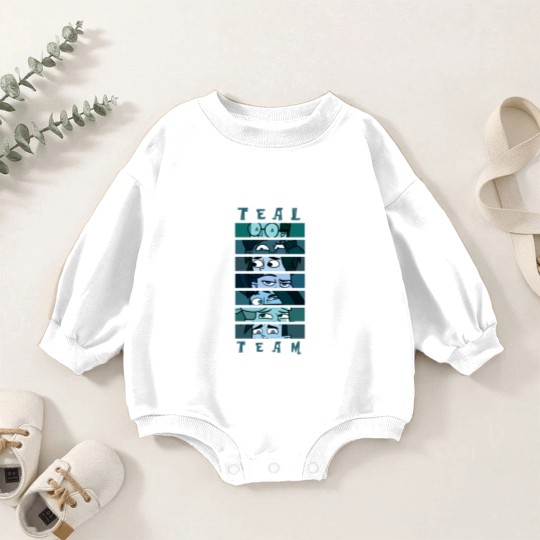 Discover Adventure Camp - Teal Team Baby Romper Sweatshirts